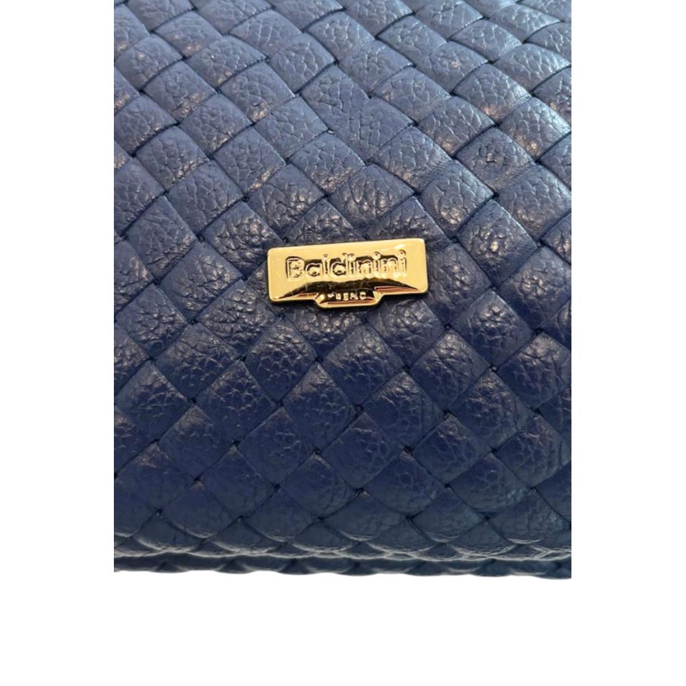 Baldinini Trend Blue Leather Women Handbag
