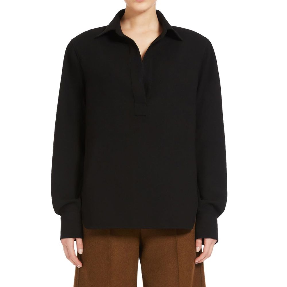 Max Mara Black Cotton Shirt