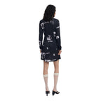 Desigual Black Viscose Short Dress