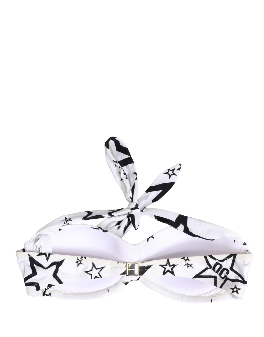 Dolce & Gabbana White Millennials Star Padded Bandeau Underwear