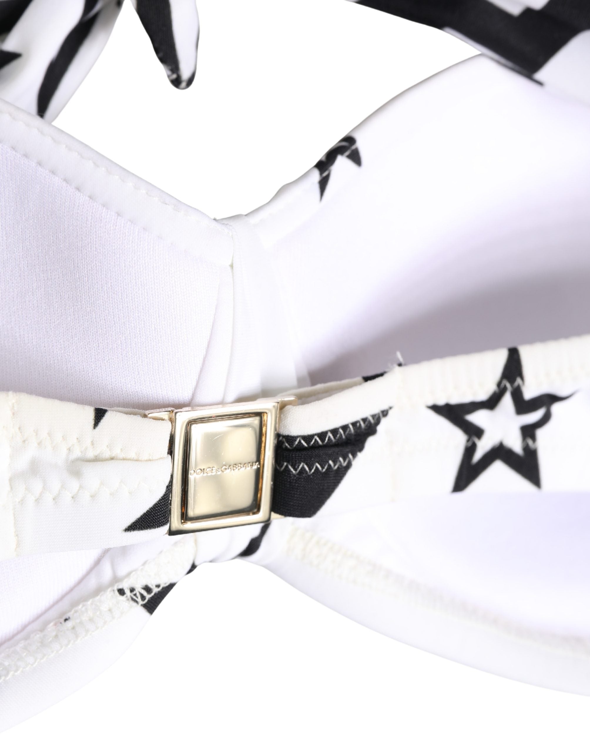 Dolce & Gabbana White Millennials Star Padded Bandeau Underwear