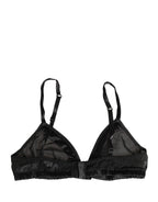 Dolce & Gabbana Black Nylon Stretch Soft Cup Brassiere Underwear