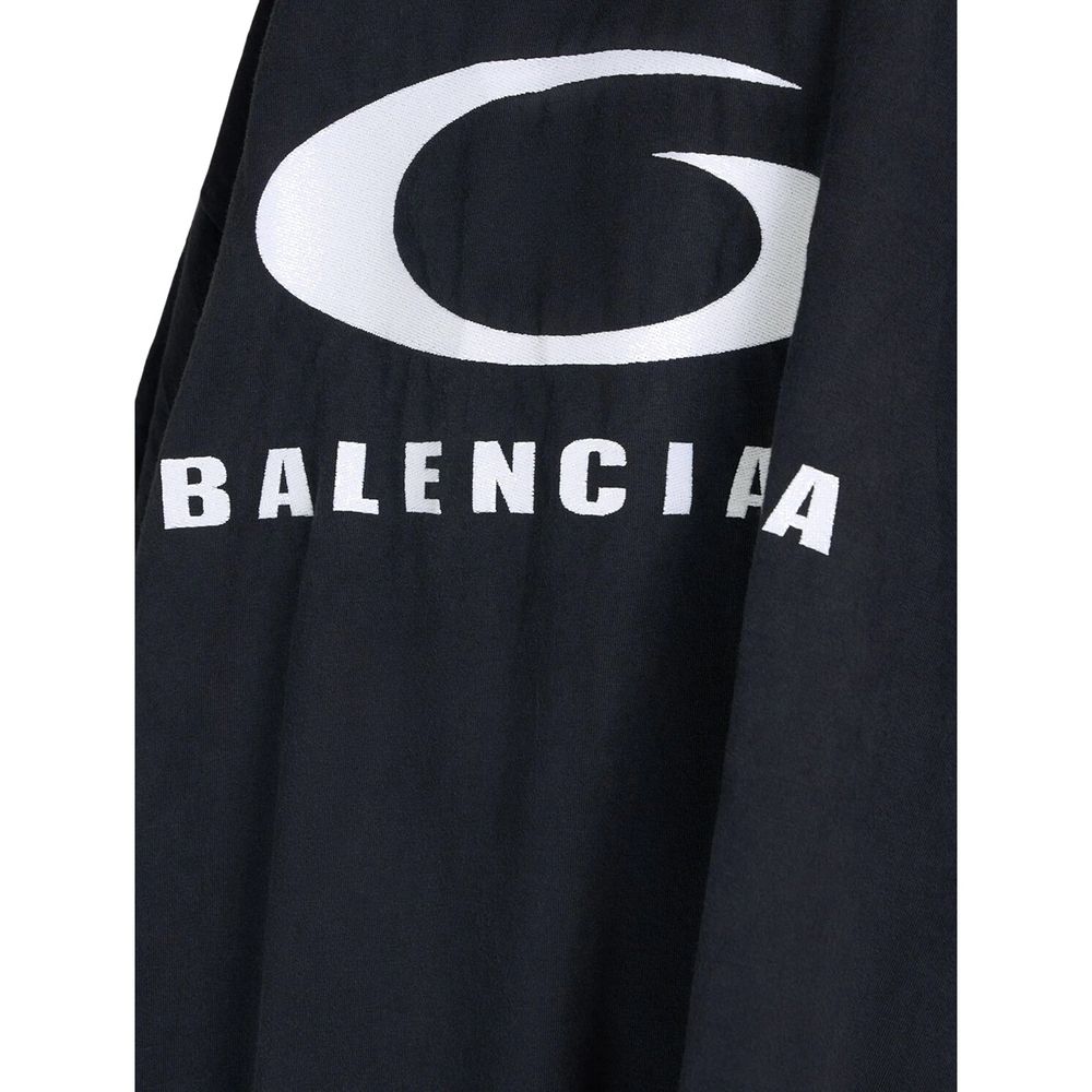 Balenciaga Black Cotton Casual Dress