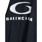Balenciaga Black Cotton Casual Dress