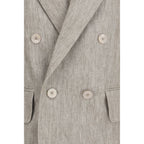 Max Mara Beige Linen Blazer