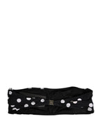 Dolce & Gabbana Black White Polka Dot Bandeau Beachwear Swimwear