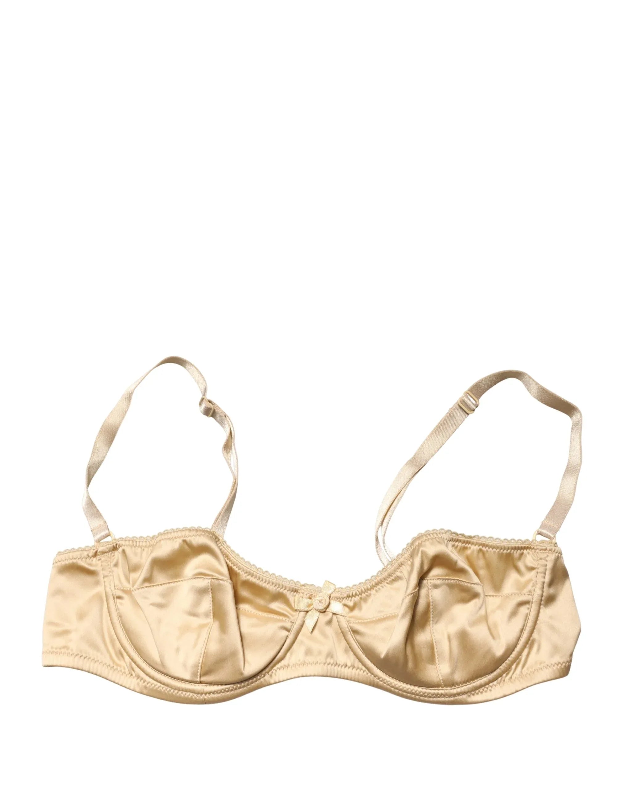 Dolce & Gabbana Beige Semi-Pad Underwire Balconette Bra Underwear