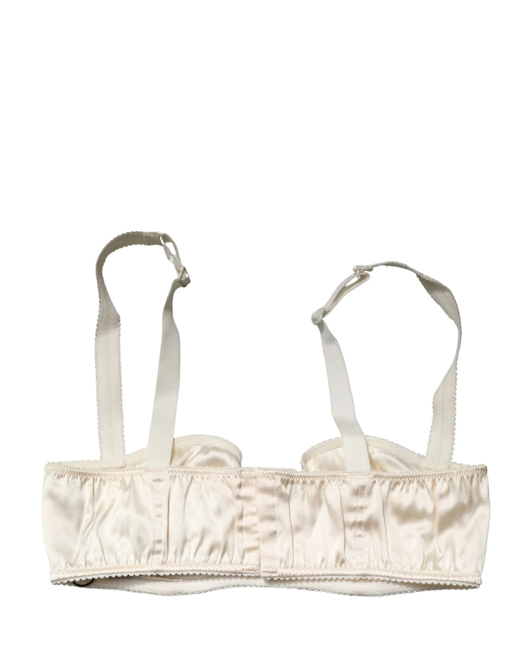 Dolce & Gabbana Off White Semi-Pad Underwire Balconette Bra Underwear