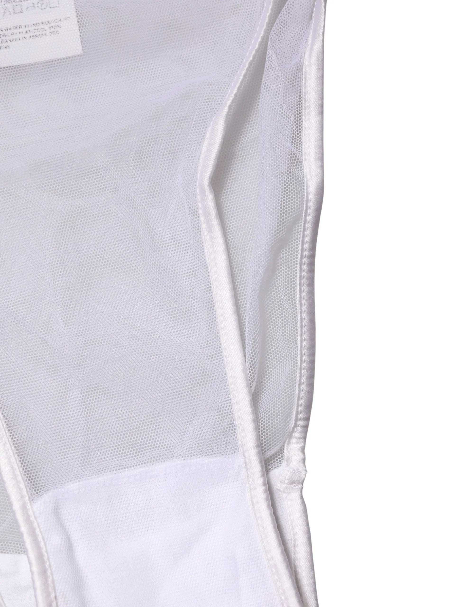 Dolce & Gabbana White Sheer Silk Stretch High Brief Underwear