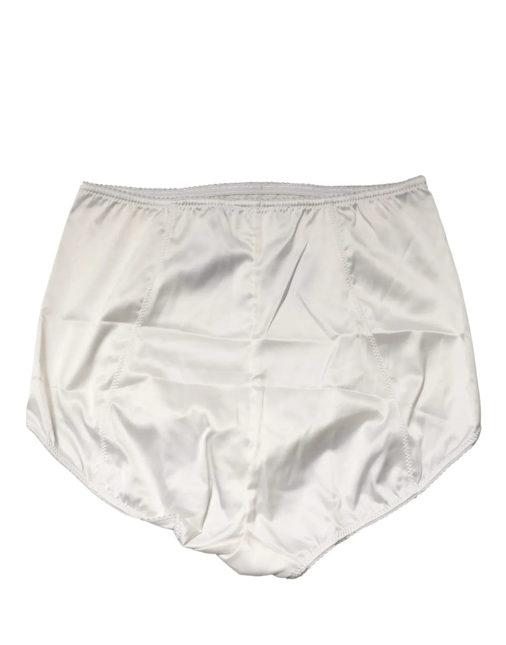 Dolce & Gabbana White Silk Blend High Waist Girdle Panty Underwear