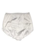 Dolce & Gabbana White Silk Blend High Waist Girdle Panty Underwear