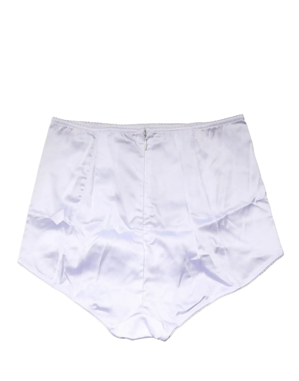 Dolce & Gabbana White Silk Blend High Waist Girdle Panty Underwear