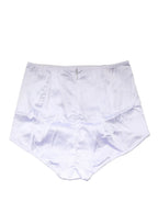 Dolce & Gabbana White Silk Blend High Waist Girdle Panty Underwear