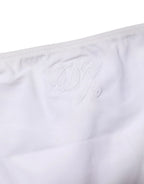 Dolce & Gabbana White Side-Tie Bikini Bottom Swimsuit Swimwear