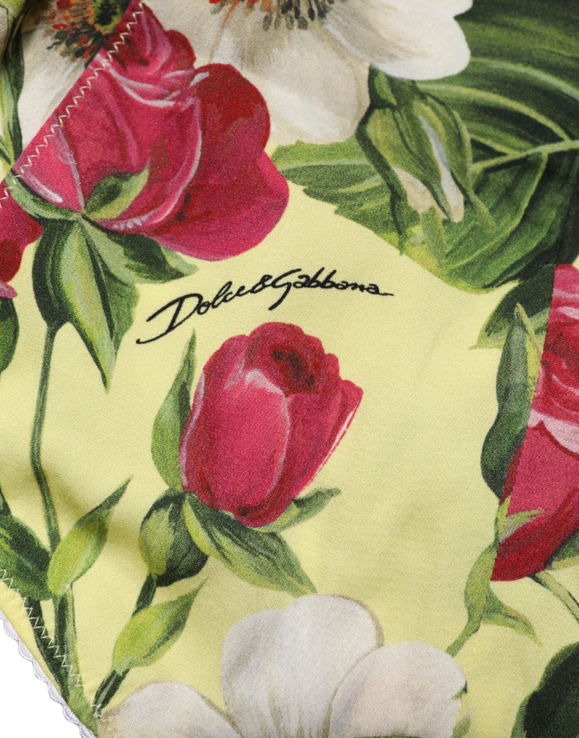 Dolce & Gabbana Multicolor Floral High Waist Girdle Panty Underwear