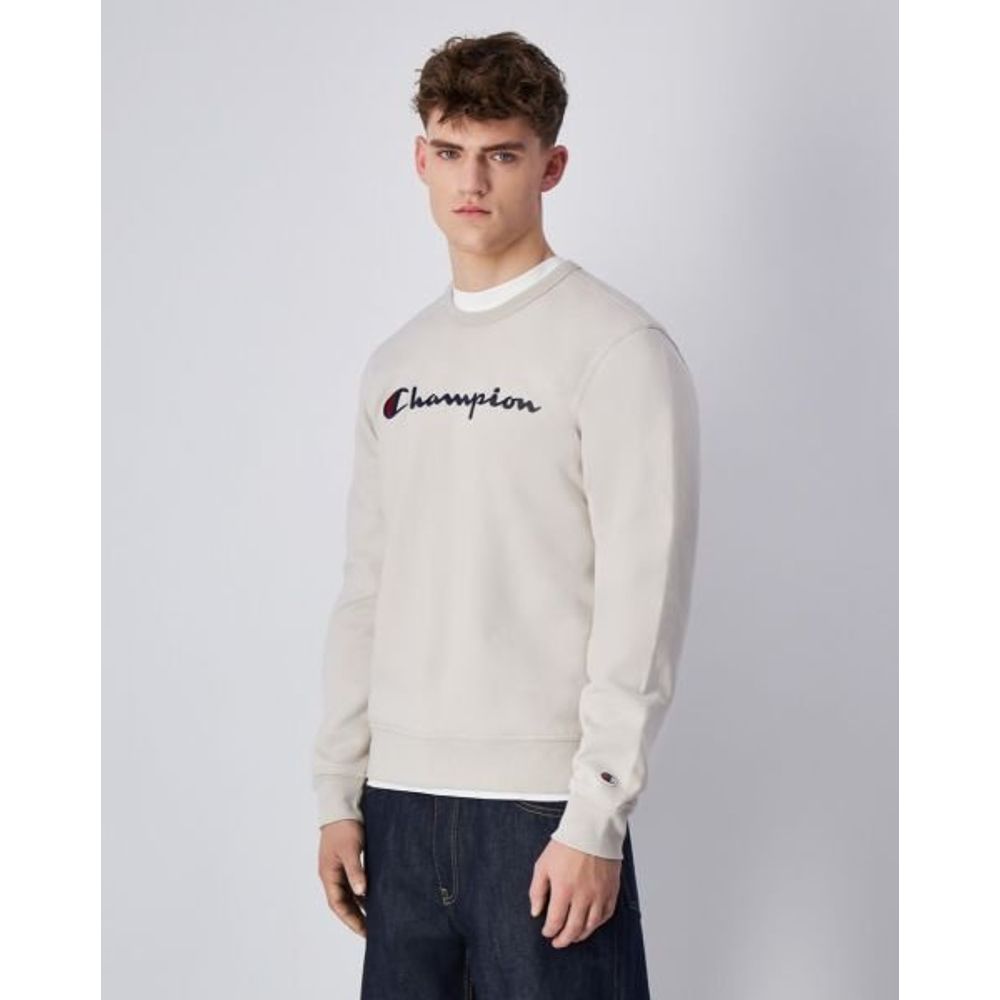 Champion White Cotton Sweatshirt