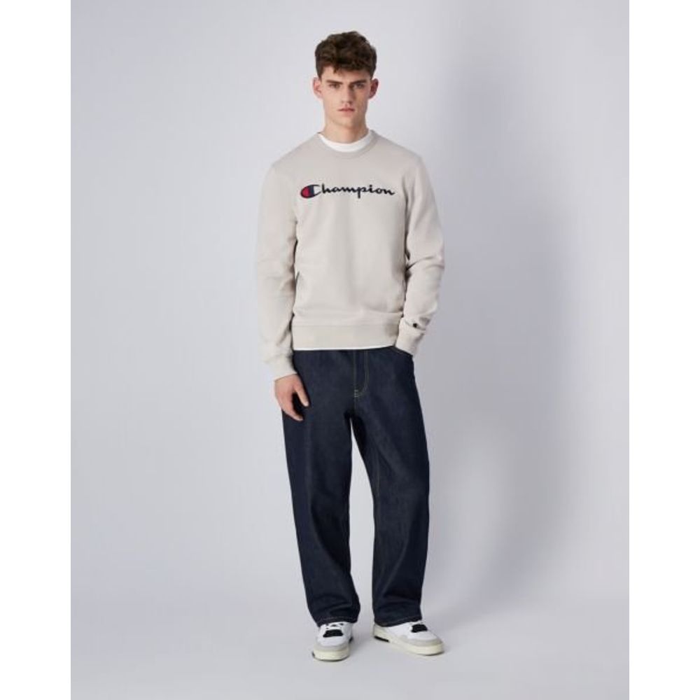 Champion White Cotton Sweatshirt
