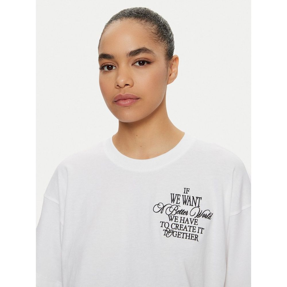 Champion White Cotton T-Shirt