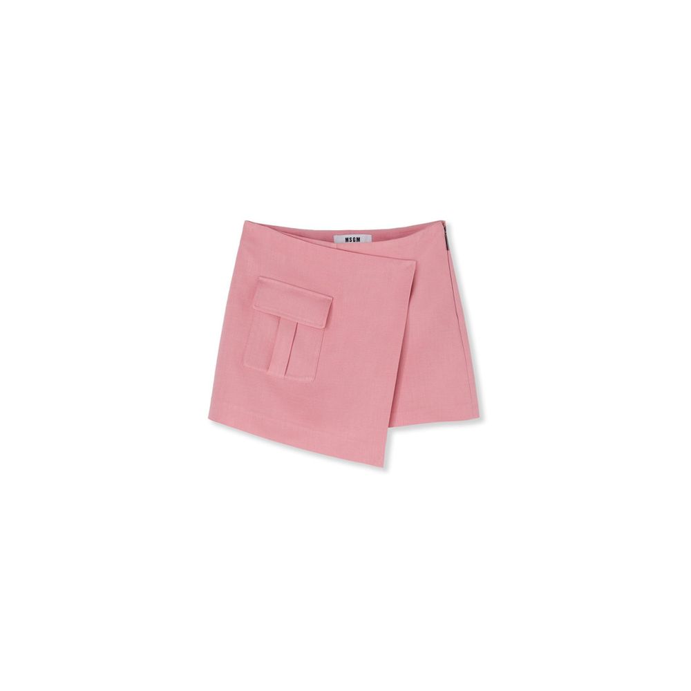 MSGM Multicolor Viscose Mini Skirt