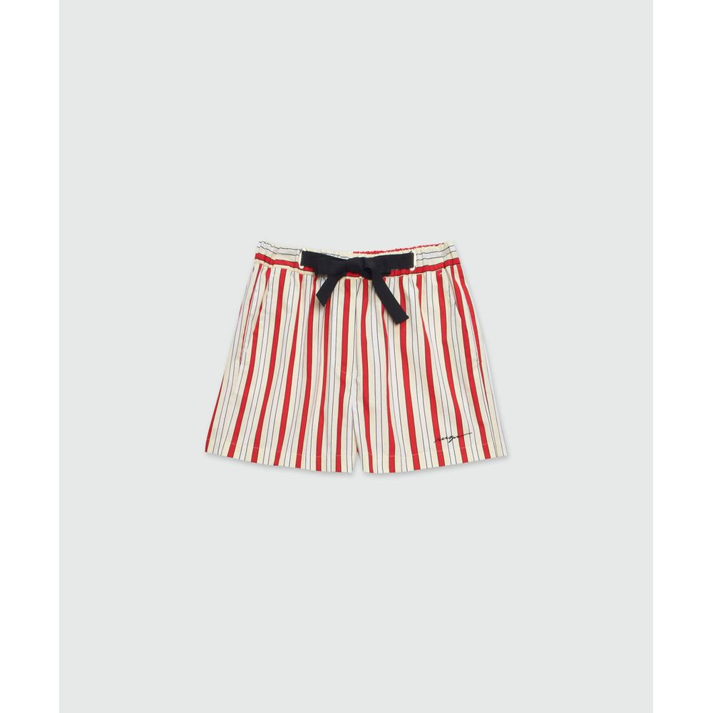 MSGM Multicolor Cotton Bermuda Shorts