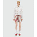MSGM Multicolor Cotton Bermuda Shorts