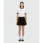 MSGM Black Polyester Mini Skirt