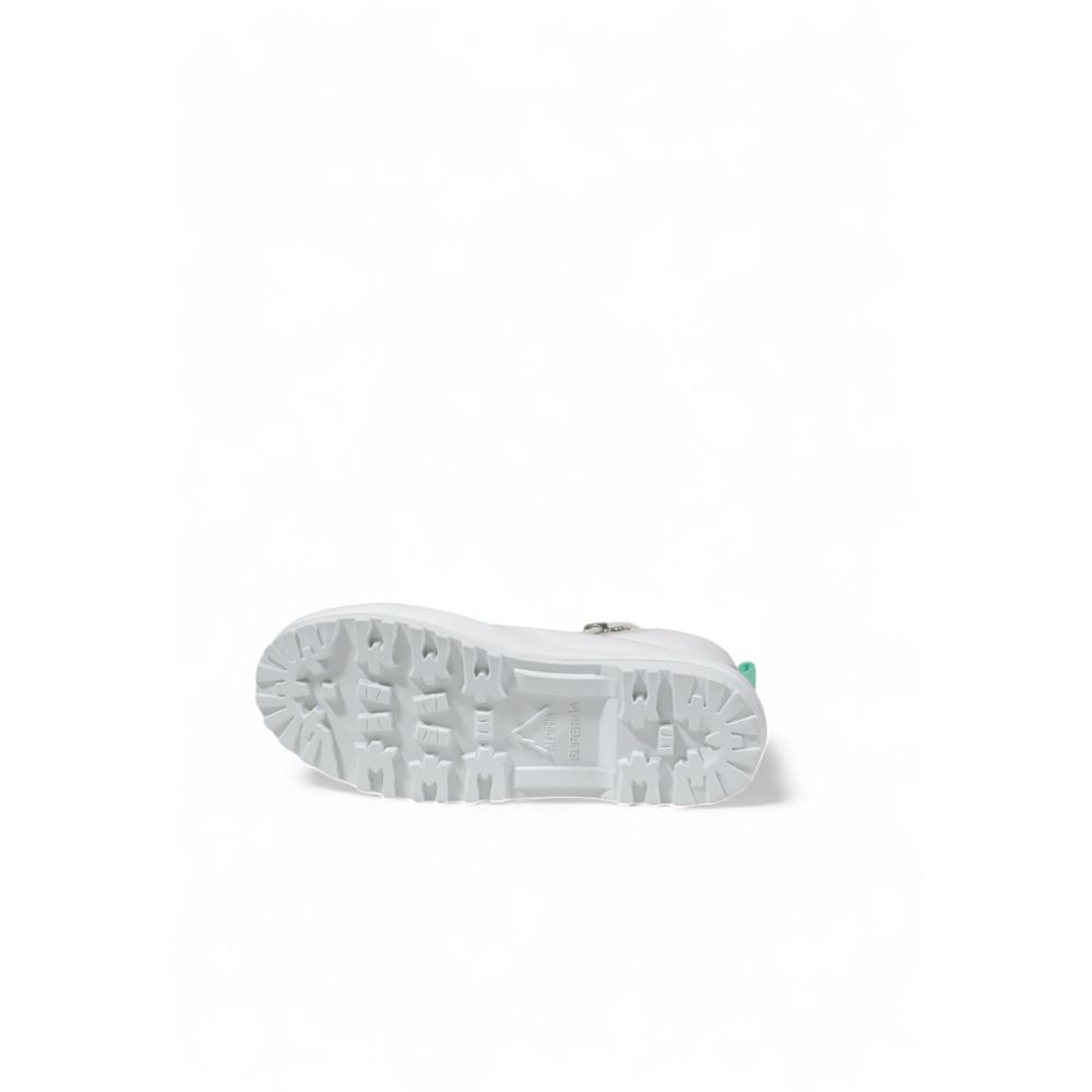 Superga White Fabric Chunky Sneakers