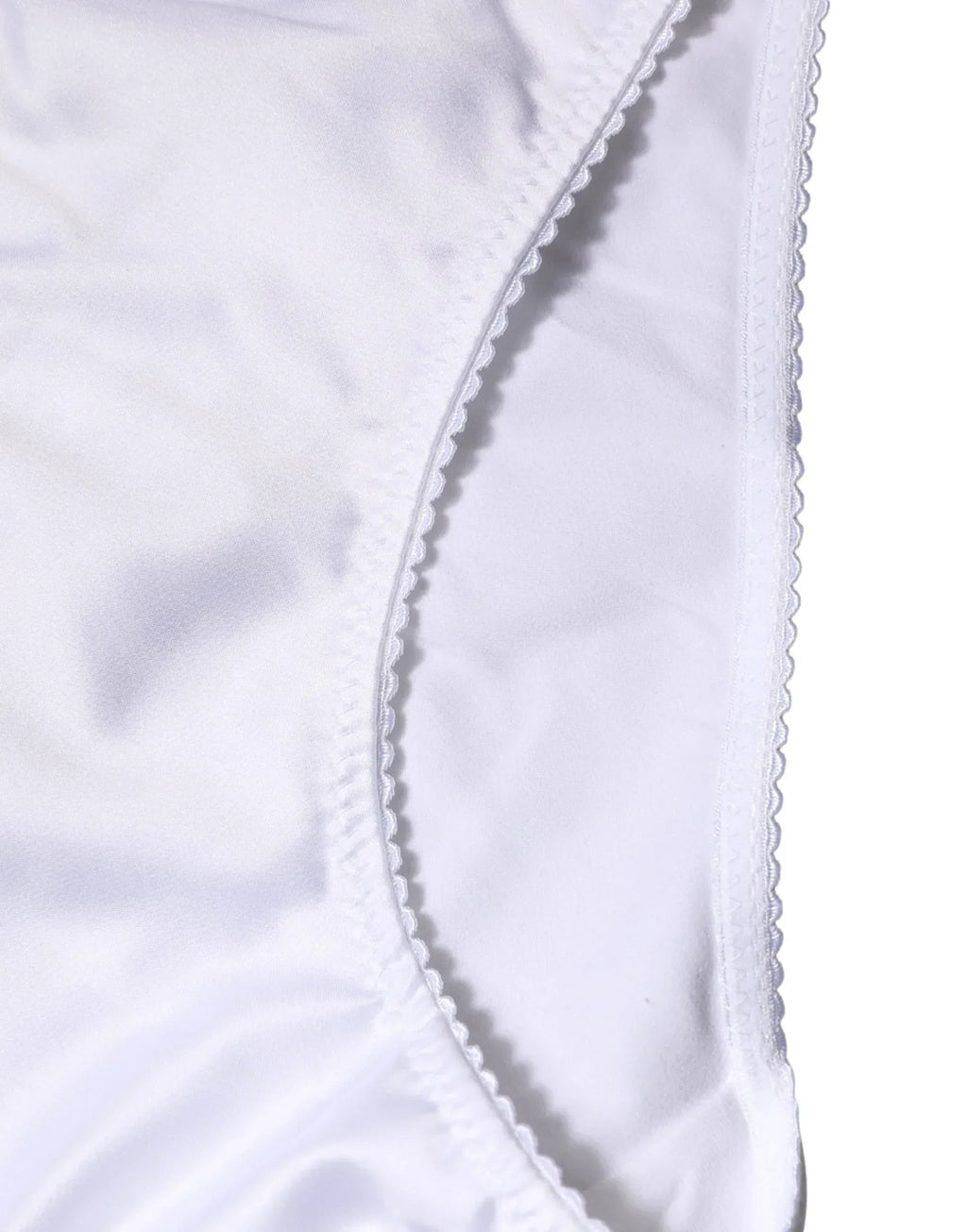 Dolce & Gabbana White Silk Stretch Mid Waist Brief Panty Underwear