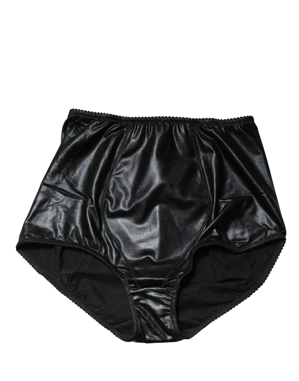 Dolce & Gabbana Black Silk Blend High Waist Girdle Panty Underwear