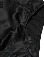 Dolce & Gabbana Black Silk Blend High Waist Girdle Panty Underwear