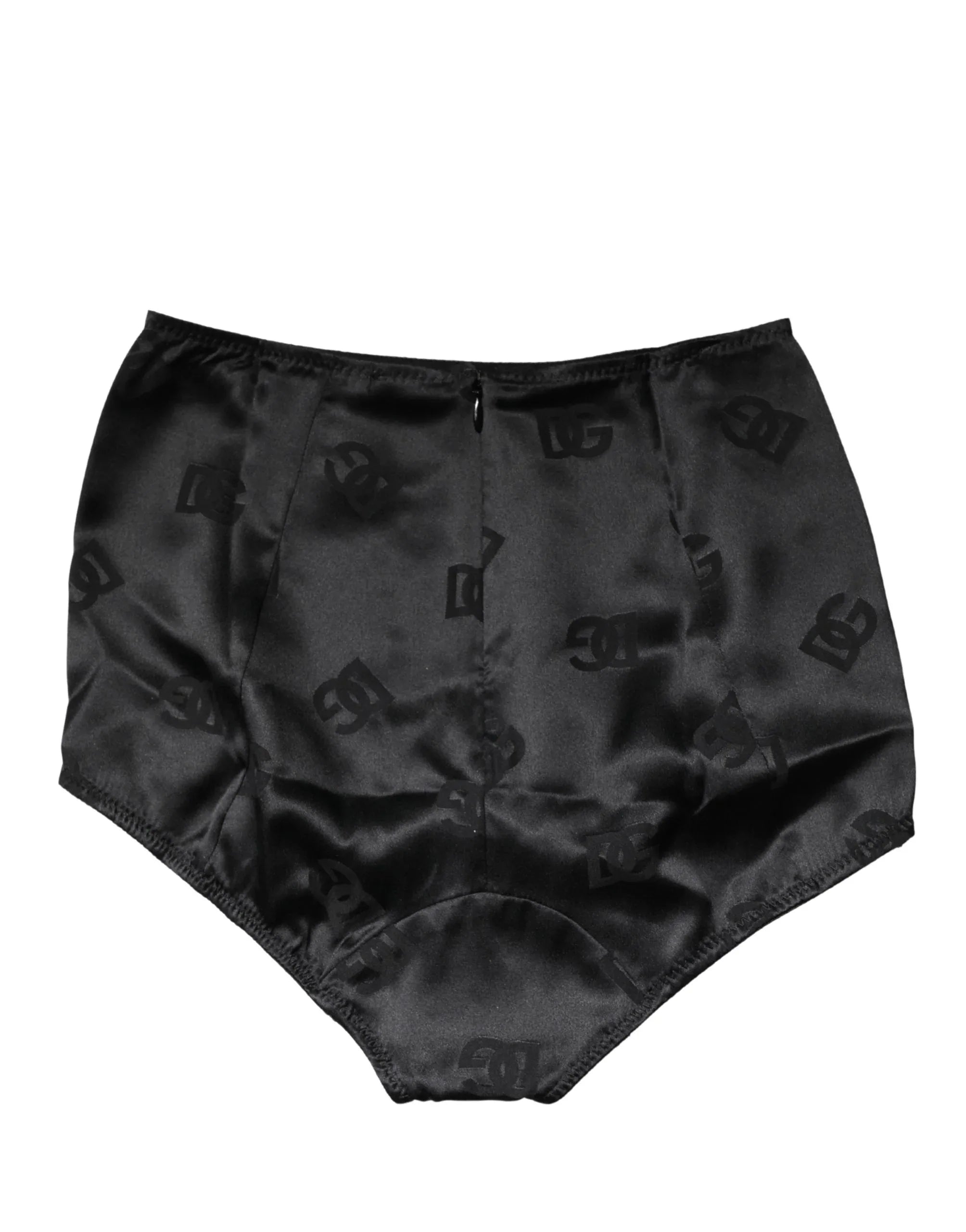 Dolce & Gabbana Black Silk Blend High Waist Girdle Panty Underwear