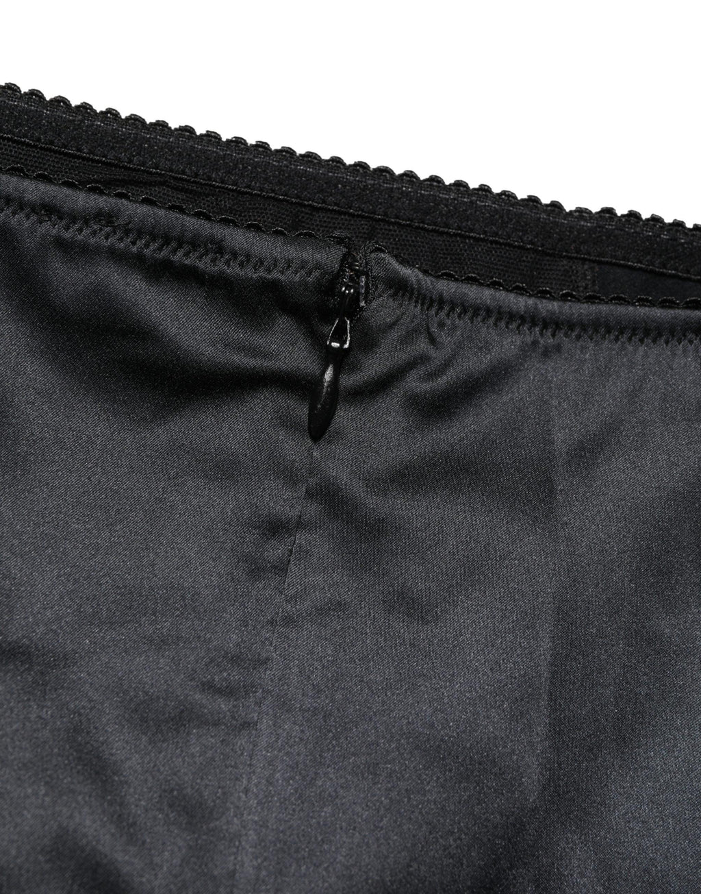 Dolce & Gabbana Black Silk Blend High Waist Girdle Panty Underwear