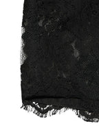 Dolce & Gabbana Black Lace Bandeau Bra Tube Top Underwear