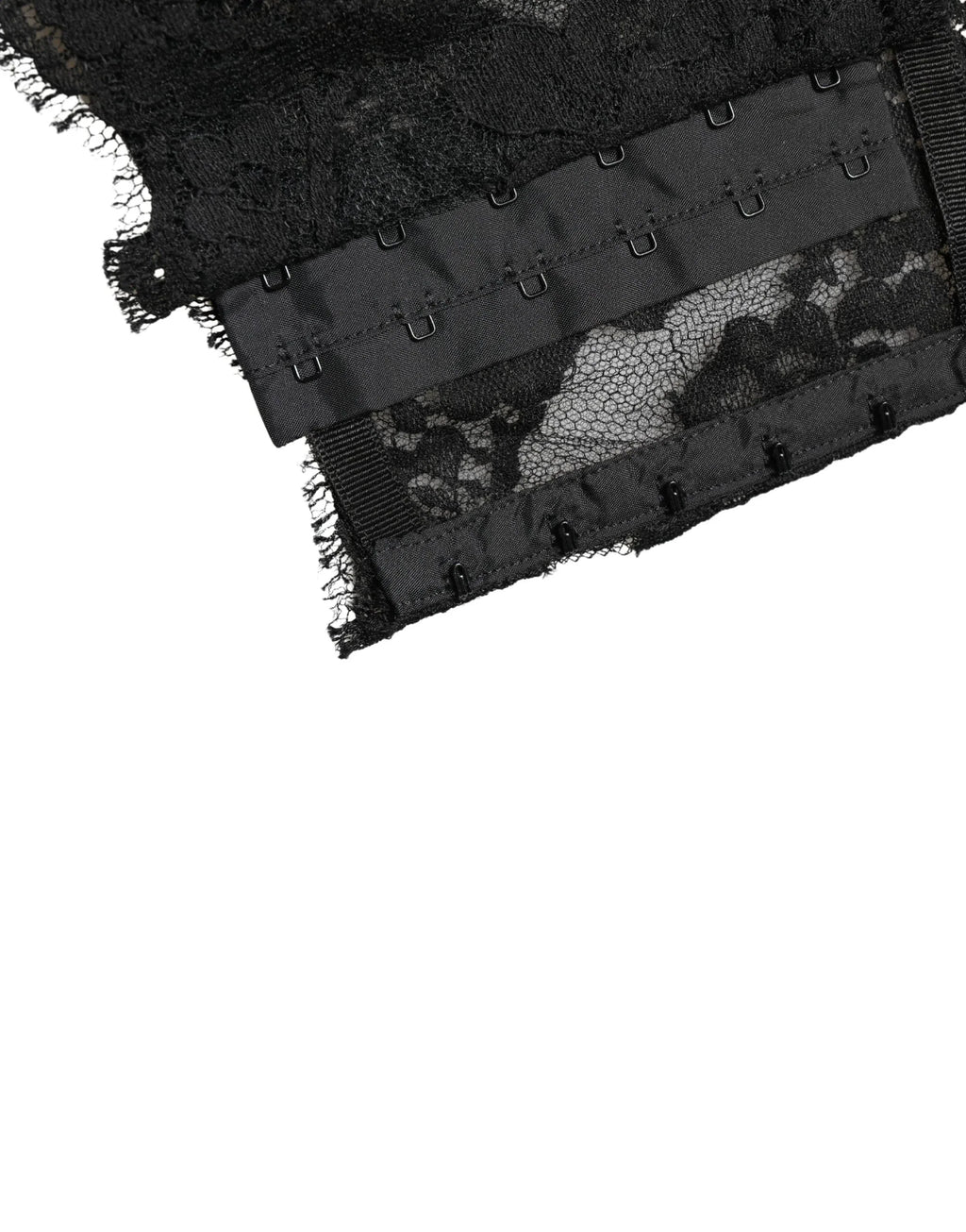 Dolce & Gabbana Black Lace Bandeau Bra Tube Top Underwear