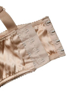 Dolce & Gabbana Beige Semi-Pad Underwire Balconette Bra Underwear