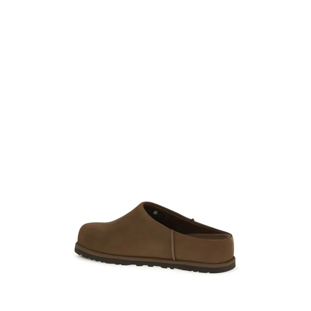UGG Brown Calf Leather Bos Taurus Clogs