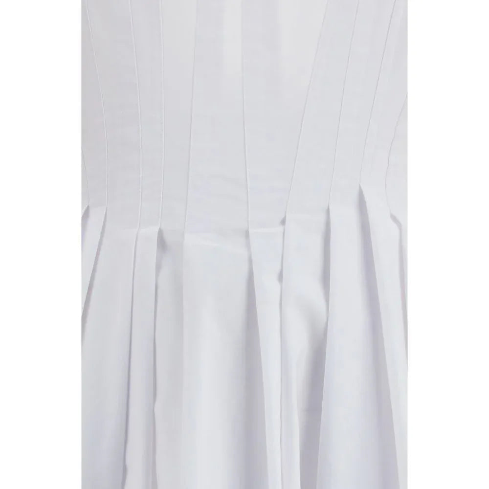 Max Mara White Cotton Casual Dress