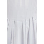 Max Mara White Cotton Casual Dress