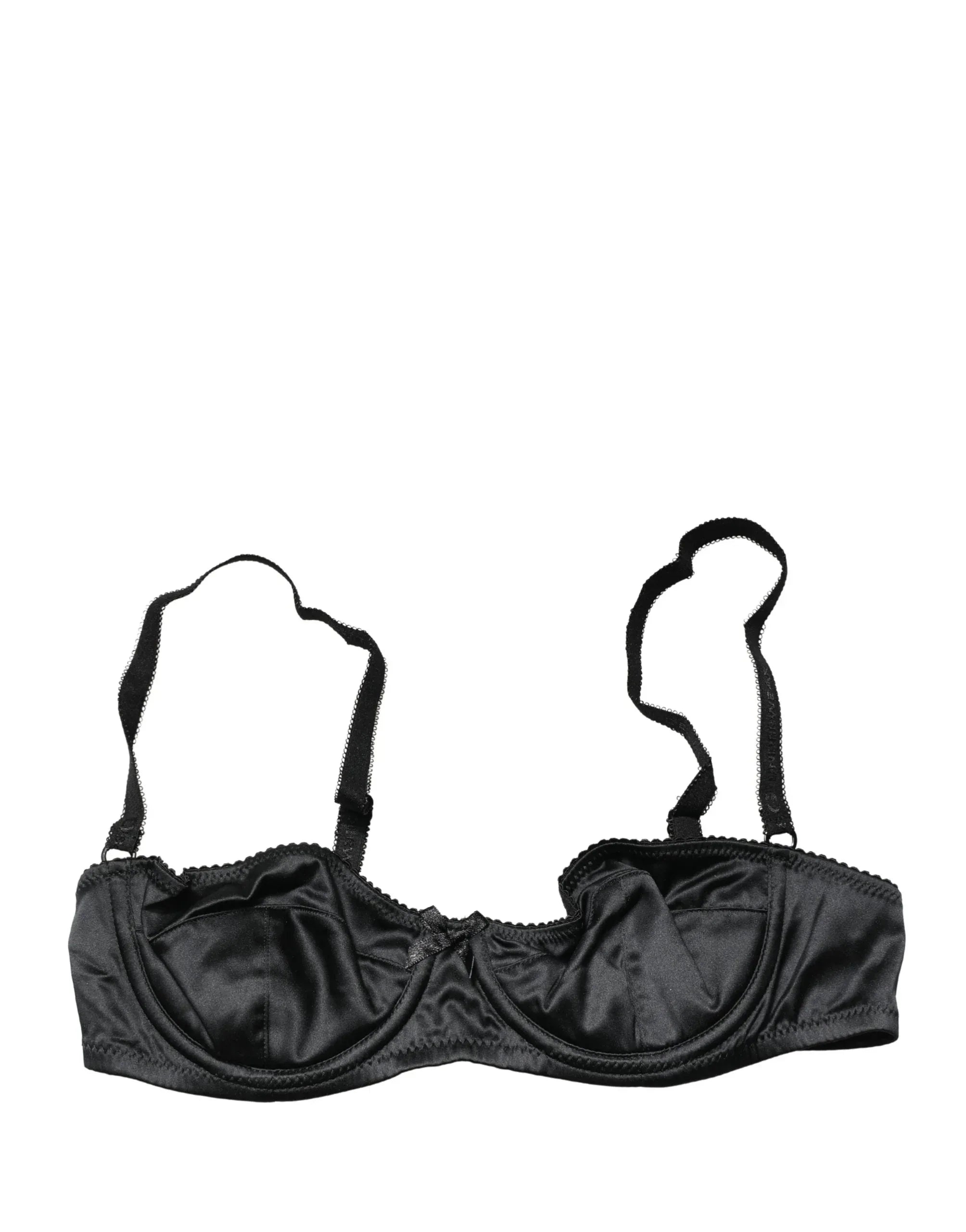 Dolce & Gabbana Black Semi-Pad Underwire Balconette Bra Underwear