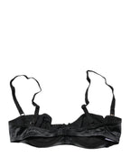 Dolce & Gabbana Black Semi-Pad Underwire Balconette Bra Underwear