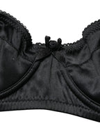 Dolce & Gabbana Black Semi-Pad Underwire Balconette Bra Underwear