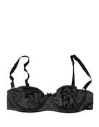 Dolce & Gabbana Black Semi-Pad Underwire Balconette Bra Underwear