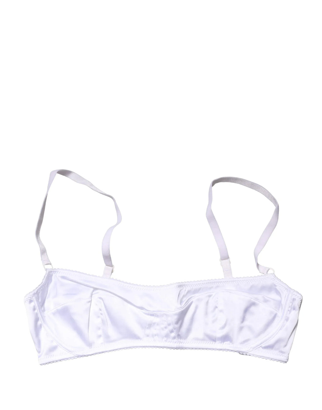 Dolce & Gabbana White Semi-Pad Underwire Balconette Bra Underwear