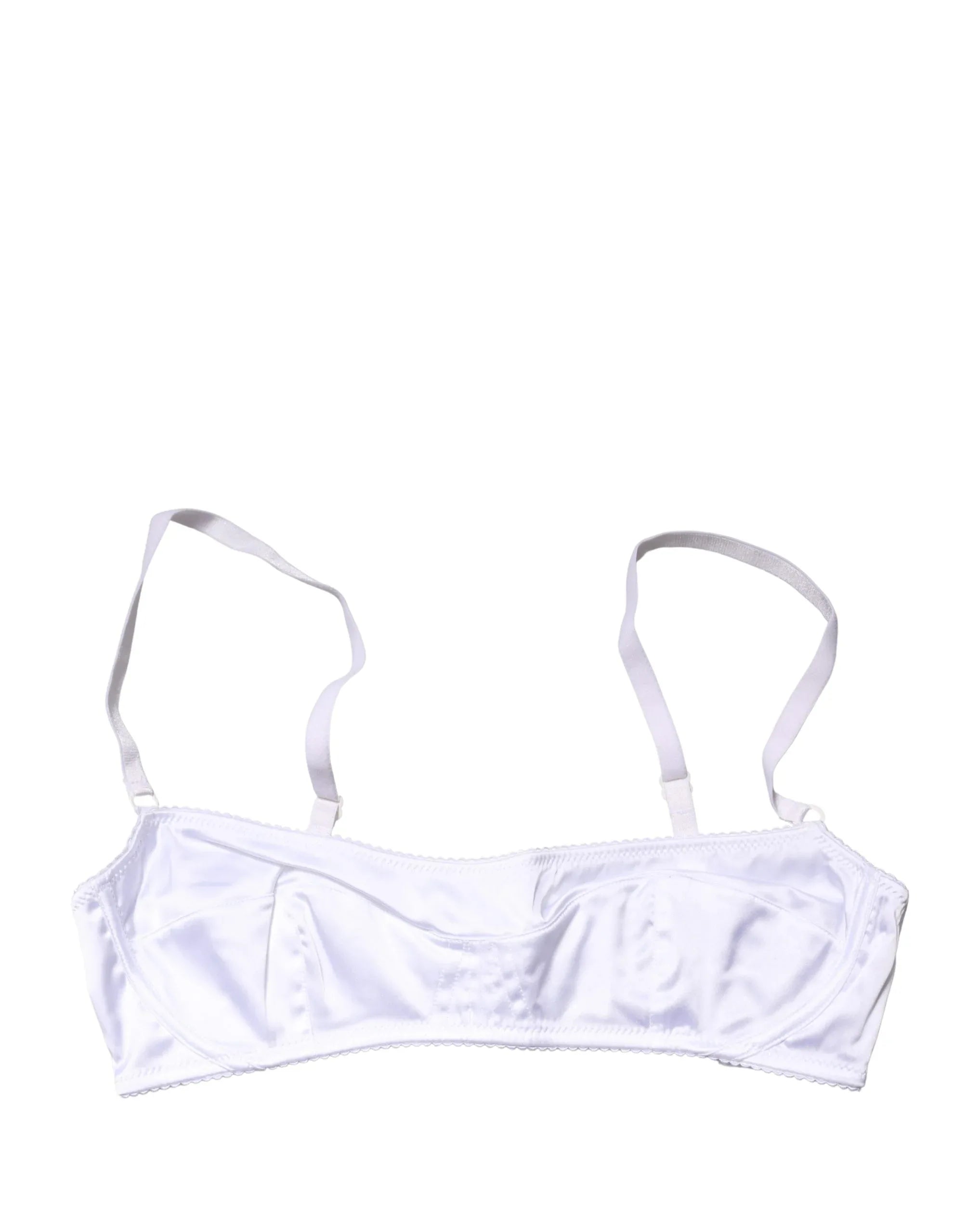 Dolce & Gabbana White Semi-Pad Underwire Balconette Bra Underwear