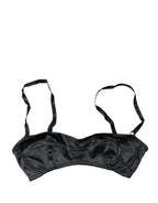 Dolce & Gabbana Black Semi-Pad Underwire Balconette Bra Underwear