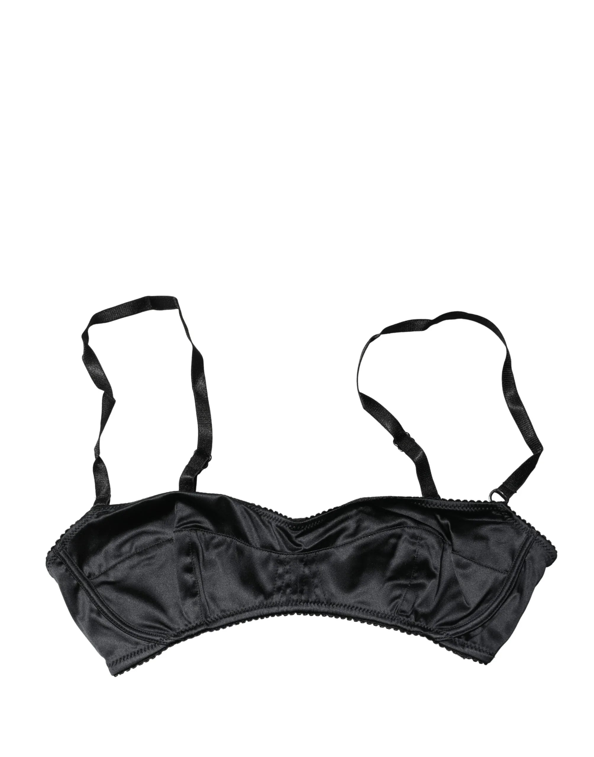Dolce & Gabbana Black Semi-Pad Underwire Balconette Bra Underwear