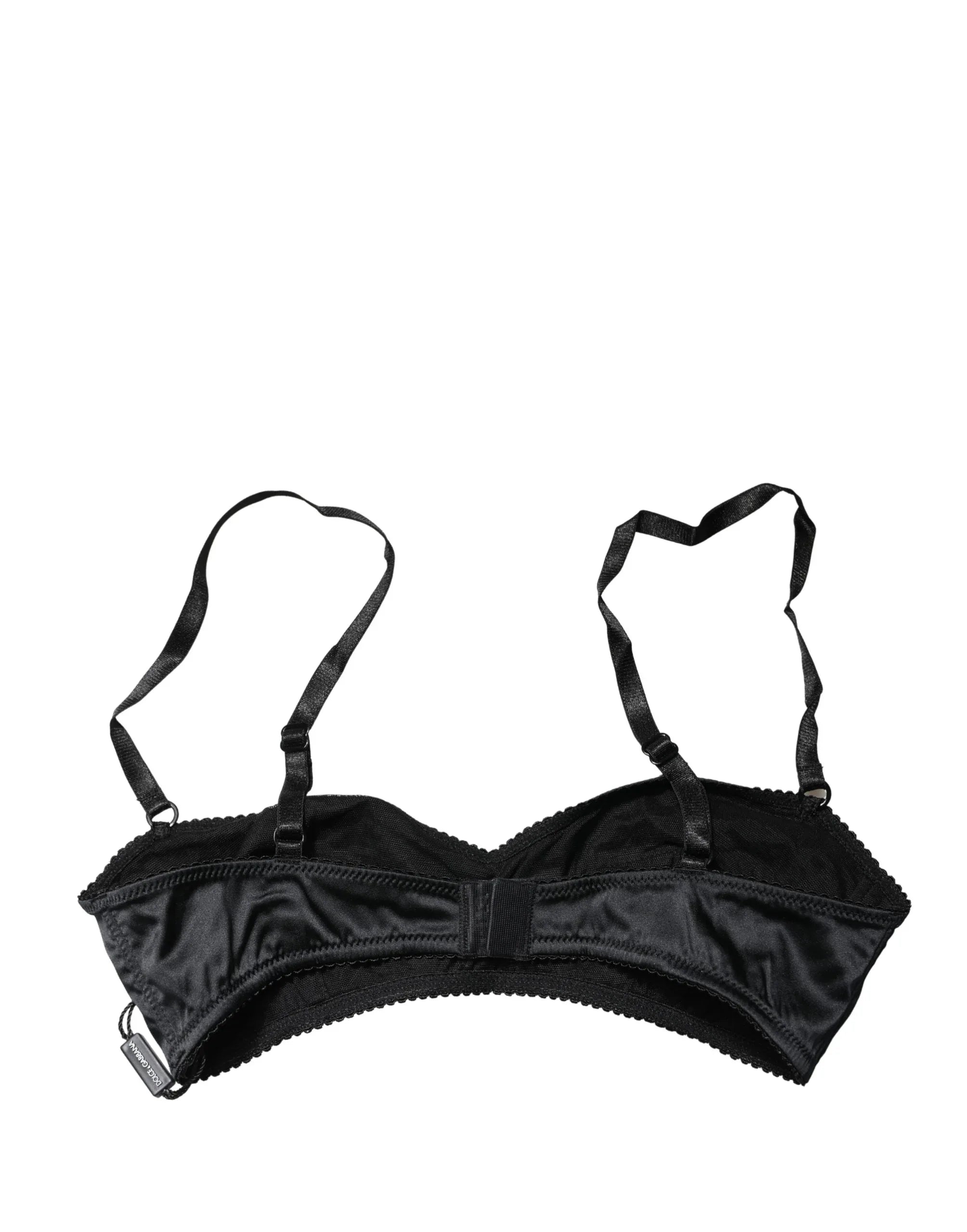 Dolce & Gabbana Black Semi-Pad Underwire Balconette Bra Underwear