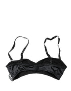 Dolce & Gabbana Black Semi-Pad Underwire Balconette Bra Underwear