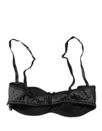 Dolce & Gabbana Black Semi-Pad Underwire Balconette Bra Underwear