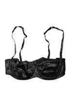 Dolce & Gabbana Black Semi-Pad Underwire Balconette Bra Underwear